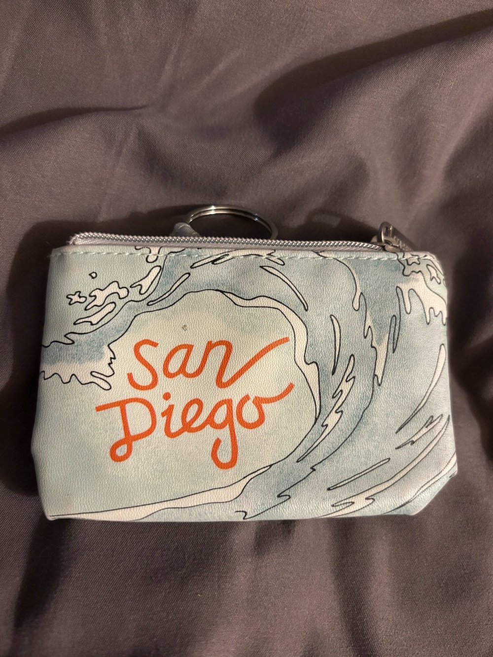 Starbucks San Diego Coin Purse with Key Ring Size 4 1/2”L